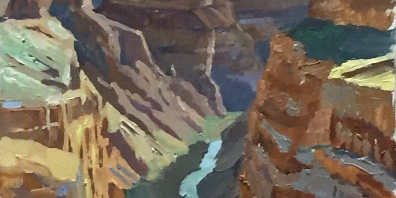 oil painting of Grand Canyon by Angie Brooksby